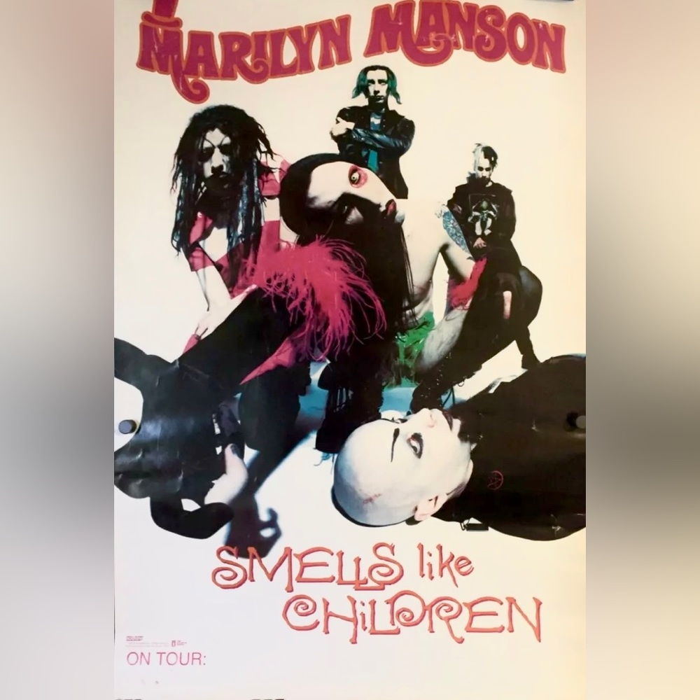 Marilyn Manson Smells Like Children 1995 Promo Poster